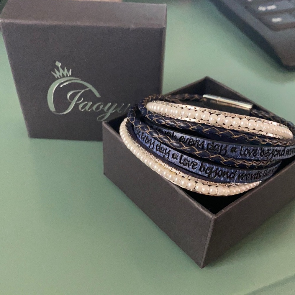 Inspirational Layered Wrap Bracelet